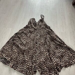 Torrid Leopard Print Smocked Dress